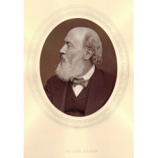 Portrait Photograph of Gilbert, Head and Shoulders, oval, in profile, by Lock and Whitfield.