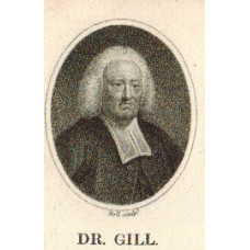 Engraved Portrait of Gill. Head and Shoulders, oval, by William Holl the elder [1771-1838].