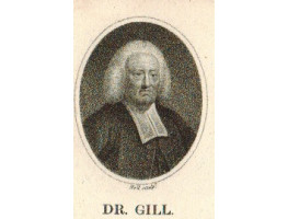 Engraved Portrait of Gill. Head and Shoulders, oval, by William Holl the elder [1771-1838].