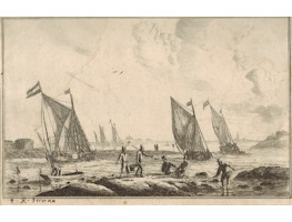 Bay with Sailing Vessels.