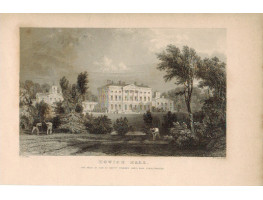 View of  the Country House, Howick Hall. Seat of Earl Grey. After T. Allom by W. Le Petit,