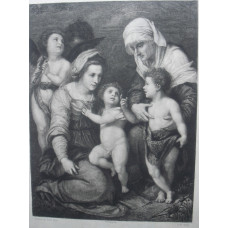 'Sainte Famille. Die Heilige Famille'. Holy Family after Andrea del Sarto.