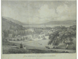 'Vue Generale de Bagneres Bigorre. Hautes Pyrenees. No. 41' Lithographed by Gihaut freres.