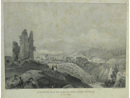 'St Sauveur, pris de l'Ancien Hermitage St Pierre. Hautes Pyrenees No. 34' Lithographed by Gihaut freres.