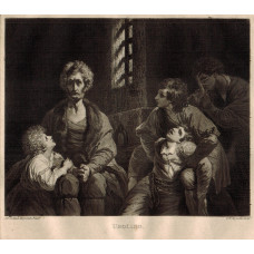 'Ugolino'  Ugolino with children in prison, by S.W. Reynolds.