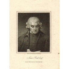 Engraved Portrait of Reed. Half Length, looking at copy after Romney by S. Freeman.