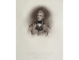 Engraved Portrait of Picton, Half Length, in uniform, after M.A. Shee by R. Cooper.