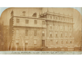 'Treasury Whitehall opposite where Fludger St stood'.