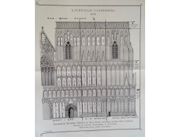 Lichfield Cathedral 'Diagram of Southern Portion of West Front included in the first contract Shewing the the Proposed Arrangement of the Figures'.