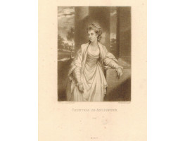 'Countess of Aylesford' Three-Quarter Length, left hand on pillar, by S.W. Reynolds.