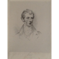 Engraved Portrait of Duke of Sutherland, Head and shoulders towards to right, facsimile signature below, after J. Slater by R.J. Lane.