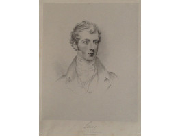 Engraved Portrait of Duke of Sutherland, Head and shoulders towards to right, facsimile signature below, after J. Slater by R.J. Lane.