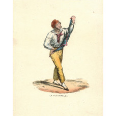 'La Tarantella' Man dancing with scarf.