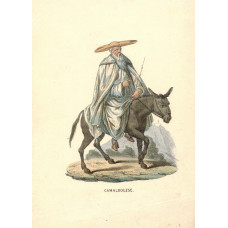 'Camaldolese' Monk on donkey.