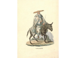 'Camaldolese' Monk on donkey.