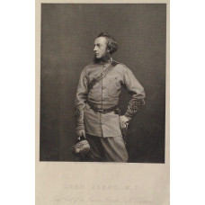 Engraved Portrait of Lord Elcho, Three-Quarter length, head in profile, in the uniform of Lieut. Col. London Scottish Rifle Volunteers, engraved by D.J. Pound after a photograph by J & C. Watkins.