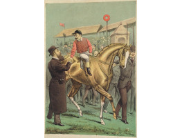 Edward VII congratulating winning jockey.