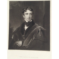 Earl of Durham, Half-Length, in cloak, by Charles Edward Wagstaff [1808-1850].