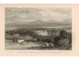 View of  the Country House, Chillingham Park and Castle, after T. Allom by J. Sands