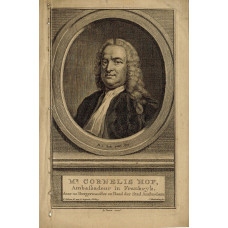 Engraved Portrait of Hop, head and shoulders, in oval, after Philip van Dijk [1683-1753] by J. Houbraken [1645-1703].