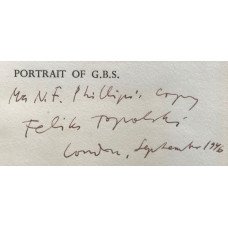 Portrait of G.B.S. With an introduction by Hesketh Pearson.