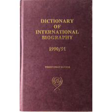 Dictionary of  International Biography A Biographical Record of Contemporary Achievement. Twenty First Edition 1990/91.