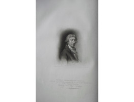 Engraved Portrait of Gainsborough, Half Length to r., after self portrait by H. Meyer,