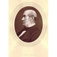 Portrait Photograph of Fergusson, Head and Shoulders, in profile, oval, by Lock and Whitfield.