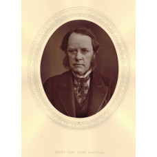 Engraved Portrait of  Playfair, Head and Shoulders, in profile, oval, by Lock and Whitfield.