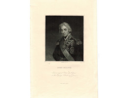 Engraved Portrait of Nelson, Half Length, in uniform, after Hoppner by T. Woolnoth.